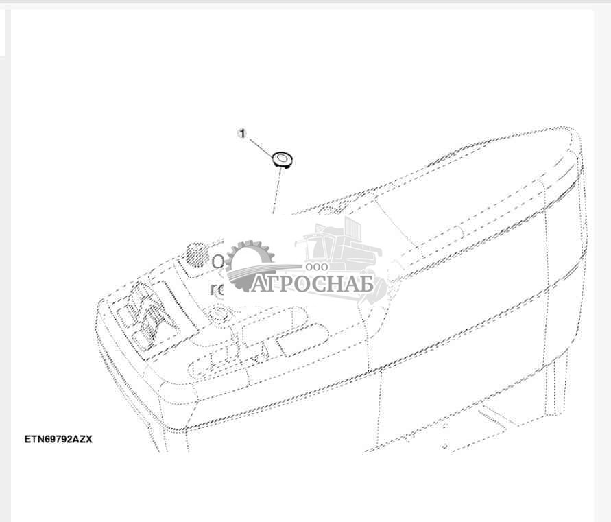 Крышка шпонки, без блокировки дифференциала 